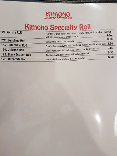 Kimono Japanese Restaurant